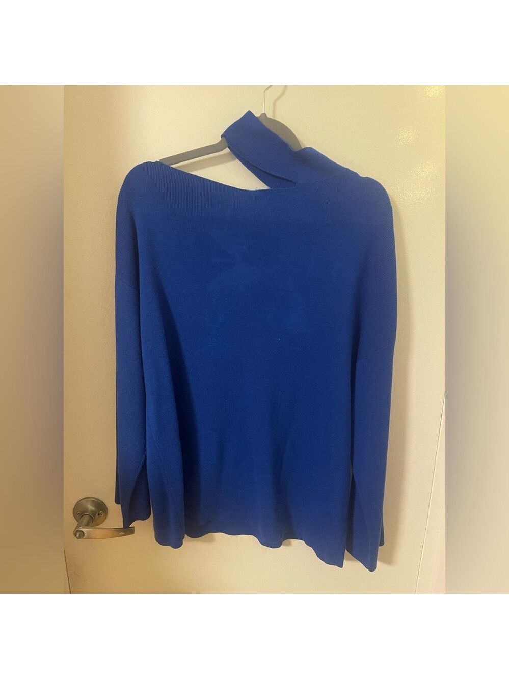 Oak+Fort Blue Cutout Sweater
